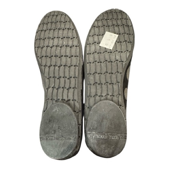 THIERRY RABOTIN black suede leather, silver polka dots, red trim size 38 EU - Picture 8 of 11